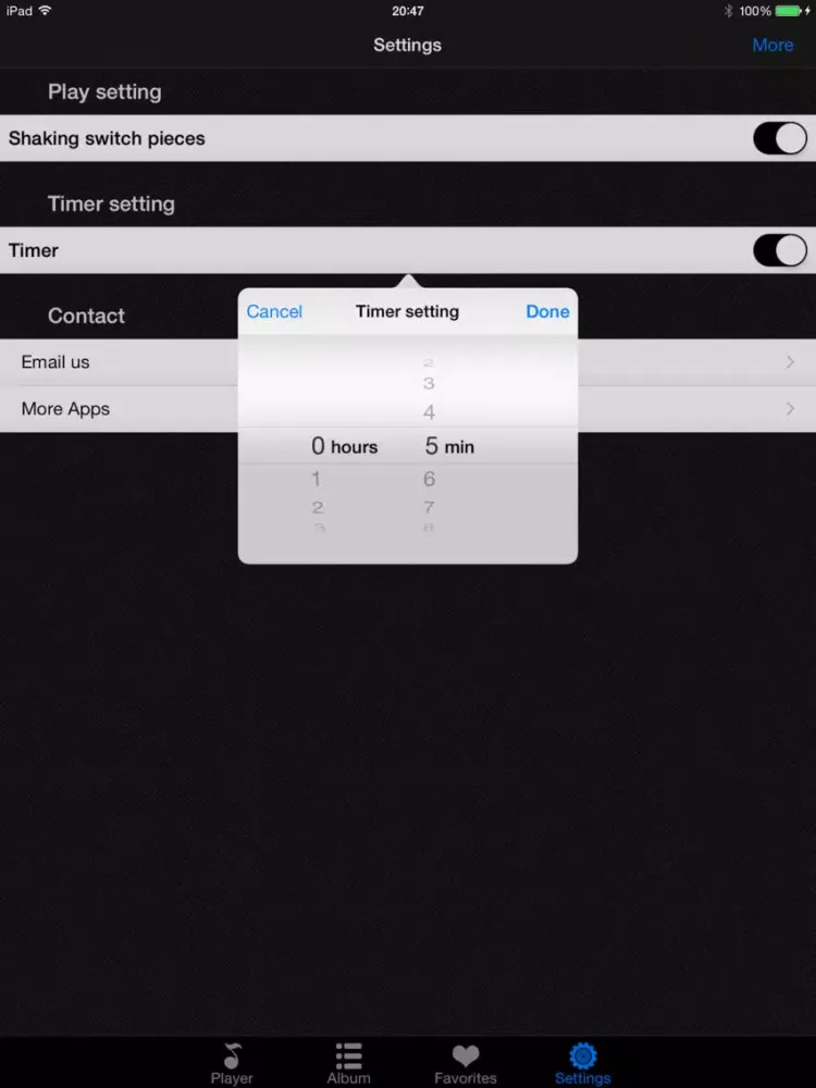 romantic music for office diary lover suite player iPad  Ekran Görüntüleri