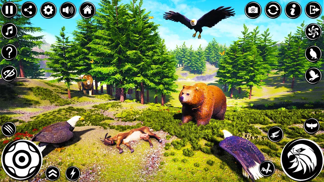 Captures d'écran de Eagle Simulator: Hunting Games