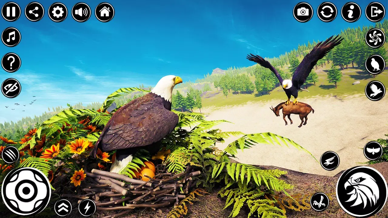 Captures d'écran de Eagle Simulator: Hunting Games