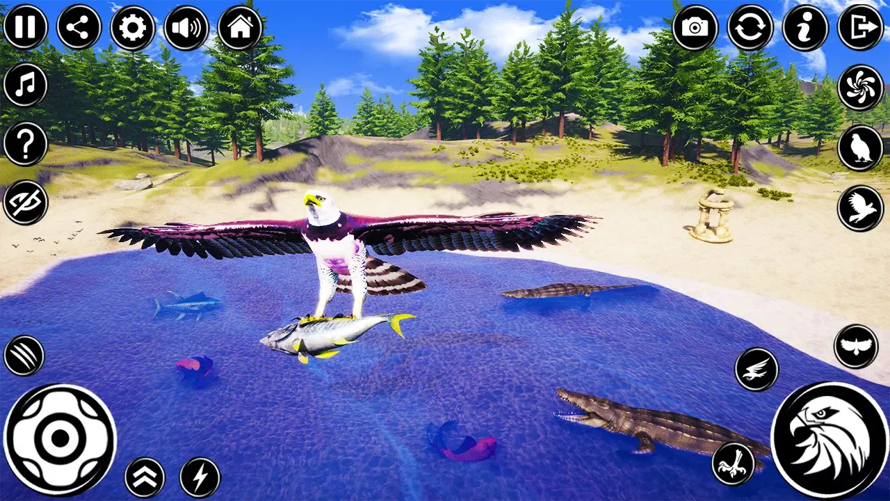 Captures d'écran de Eagle Simulator: Hunting Games