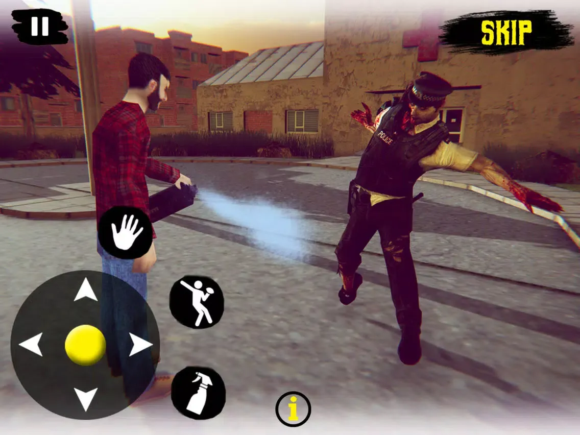 Scary Zombie Police iPad  스크린샷