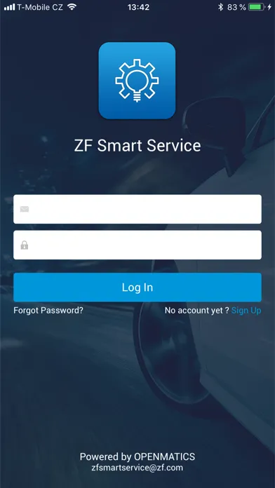 Capturas de tela do ZF Smart Service