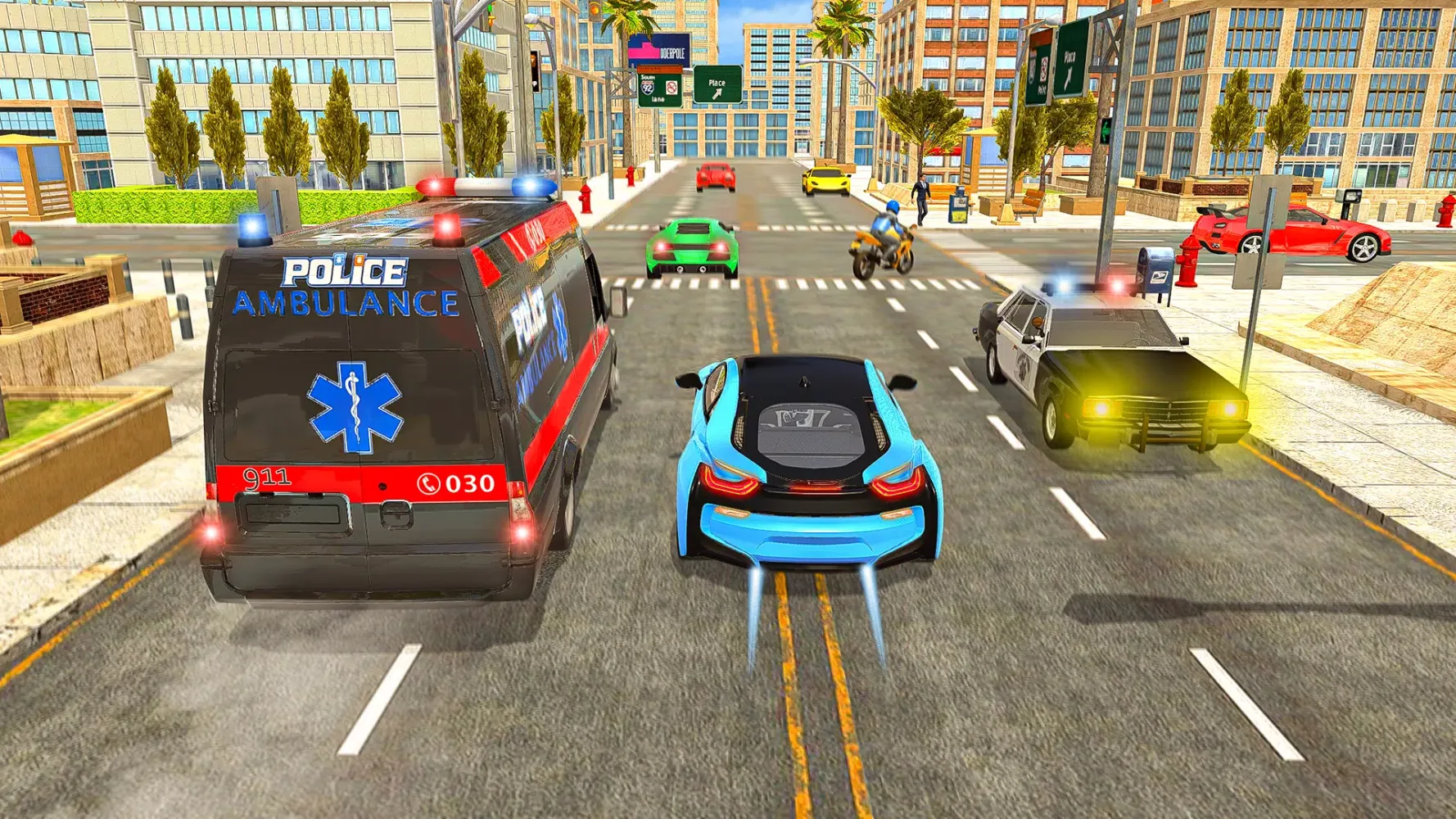 Police Ambulance 3d Game 2023 Screenshots