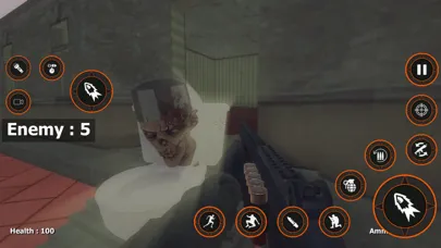 Ảnh chụp màn hình của Scary Toilet Nextbots Shooting