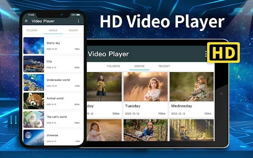 Video Player for Android سکرین شاٹس