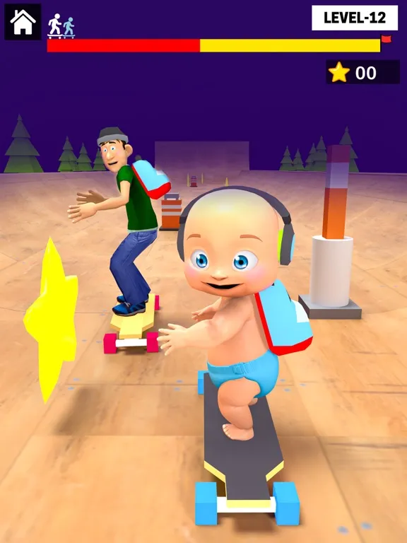 Captures d'écran de Skate Baby Run: Find Daddy iPad 