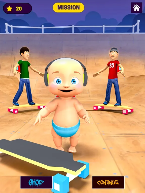 Captures d'écran de Skate Baby Run: Find Daddy iPad 
