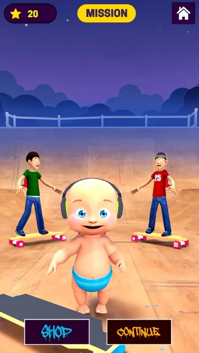 Captures d'écran de Skate Baby Run: Find Daddy