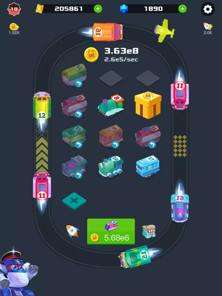 Zrzuty ekranu Train Tycoon: idle games iPad 