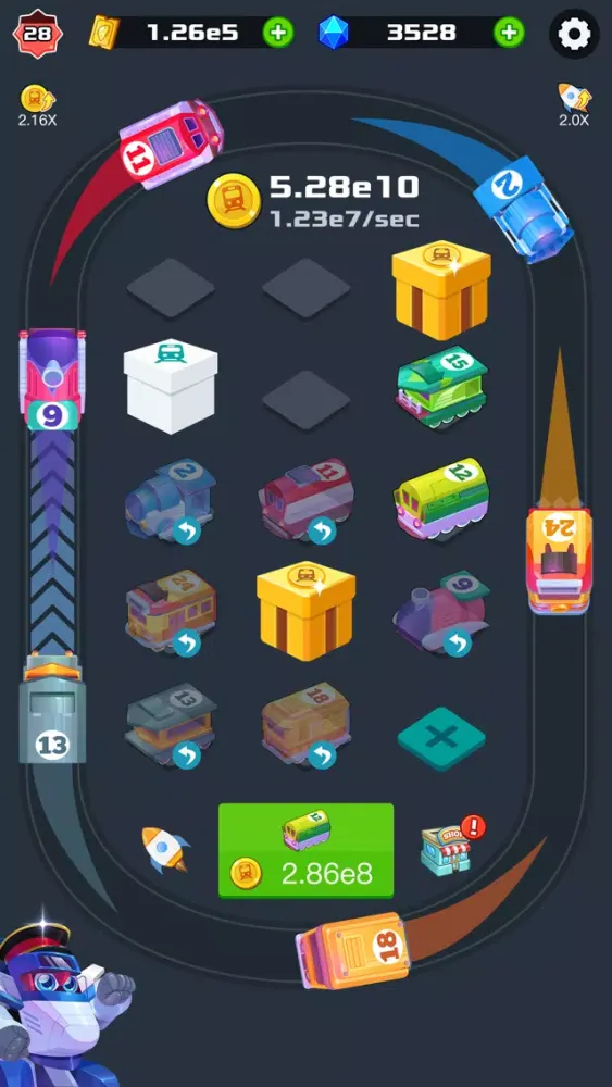 Zrzuty ekranu Train Tycoon: idle games