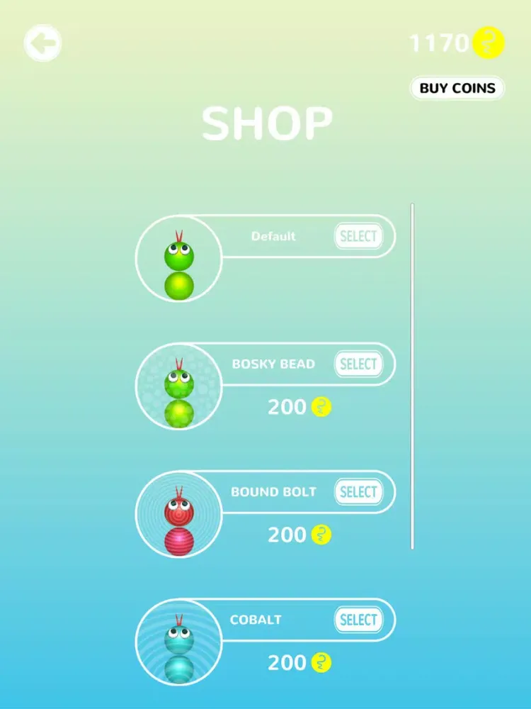 Tangkapan layar Snake Roller iPad 