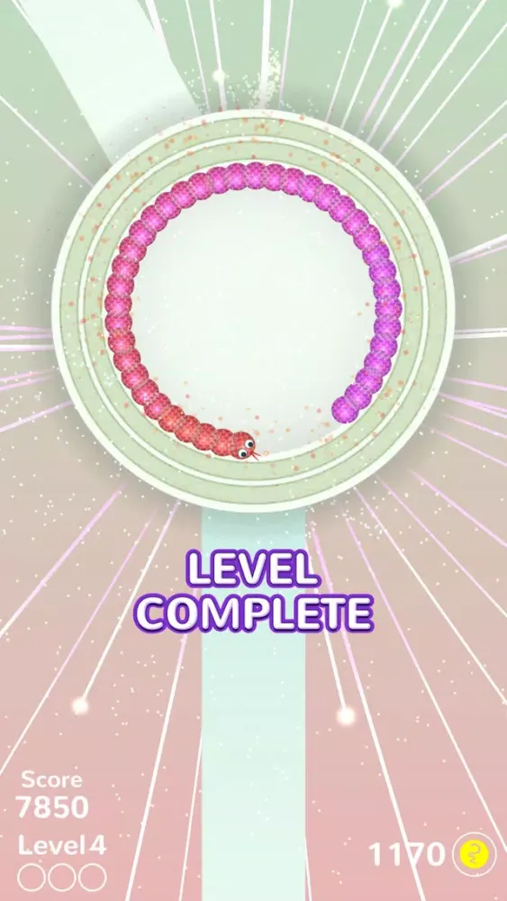Tangkapan layar Snake Roller