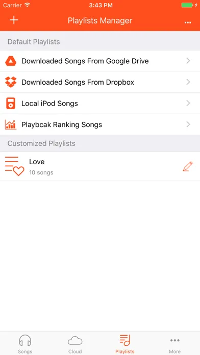 Ảnh chụp màn hình của Music Cloud - Songs Player for GoogleDrive,Dropbox