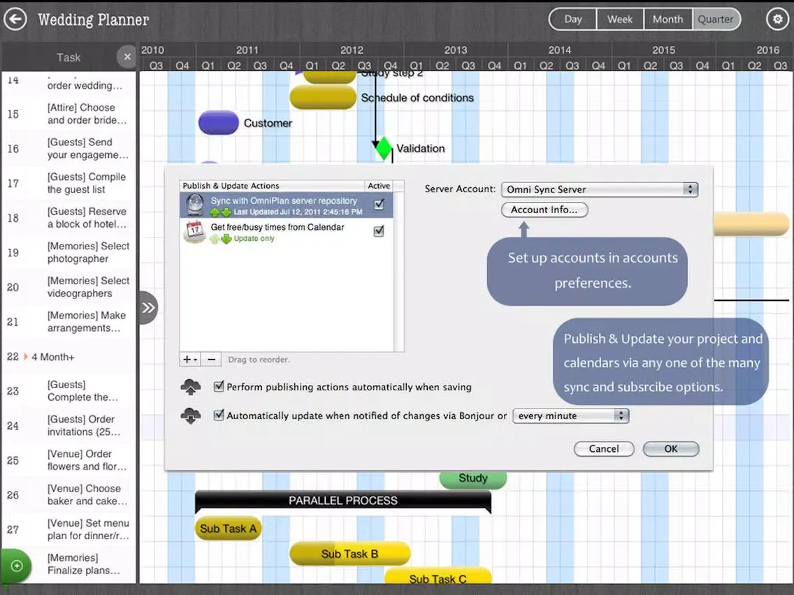 Project Gannt Pro iPad  스크린샷
