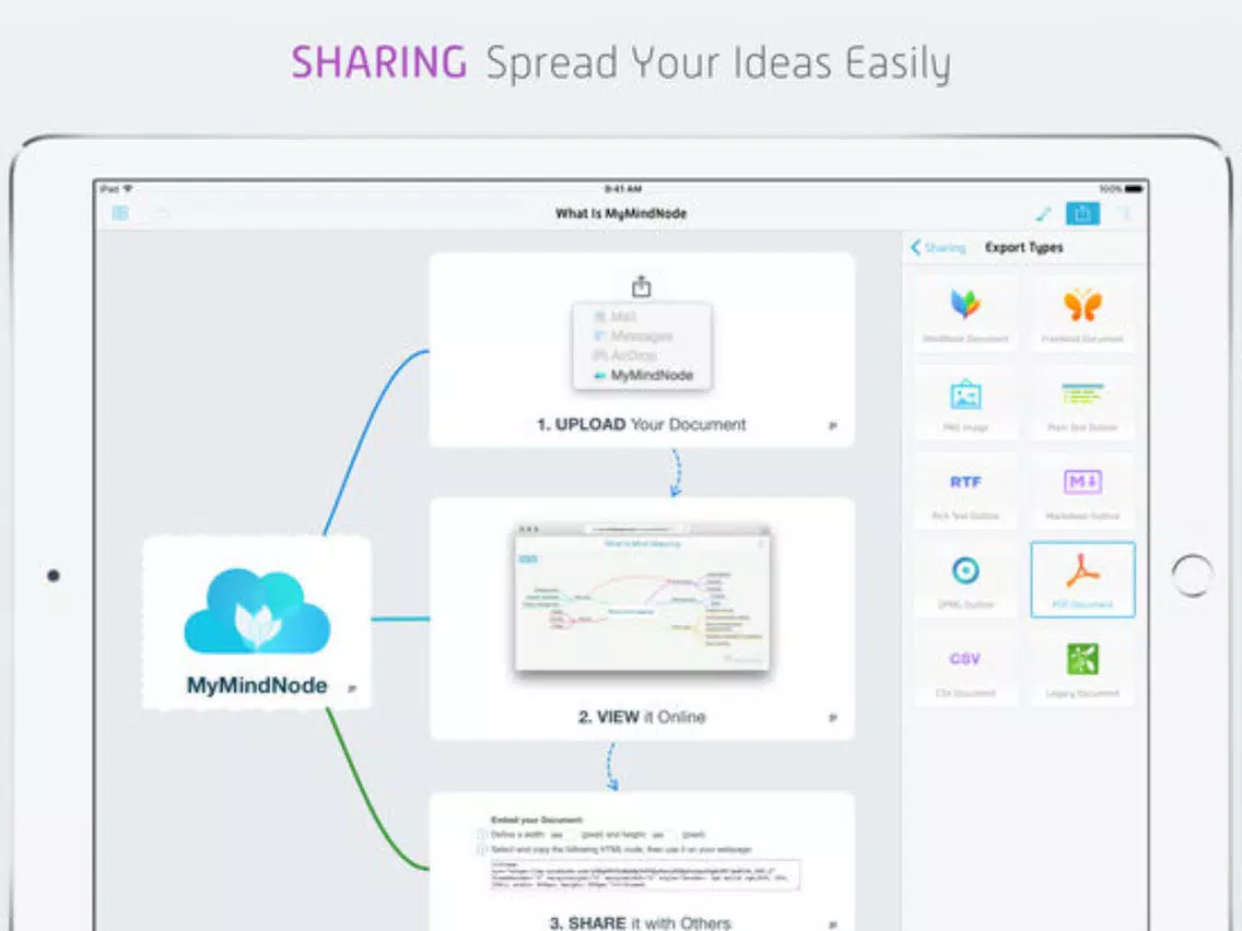 صور Clear Mind - mindmapping & idea iPad 