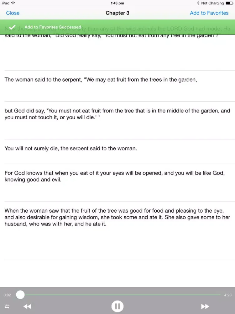 Captures d'écran de Holy Bible For You iPad 