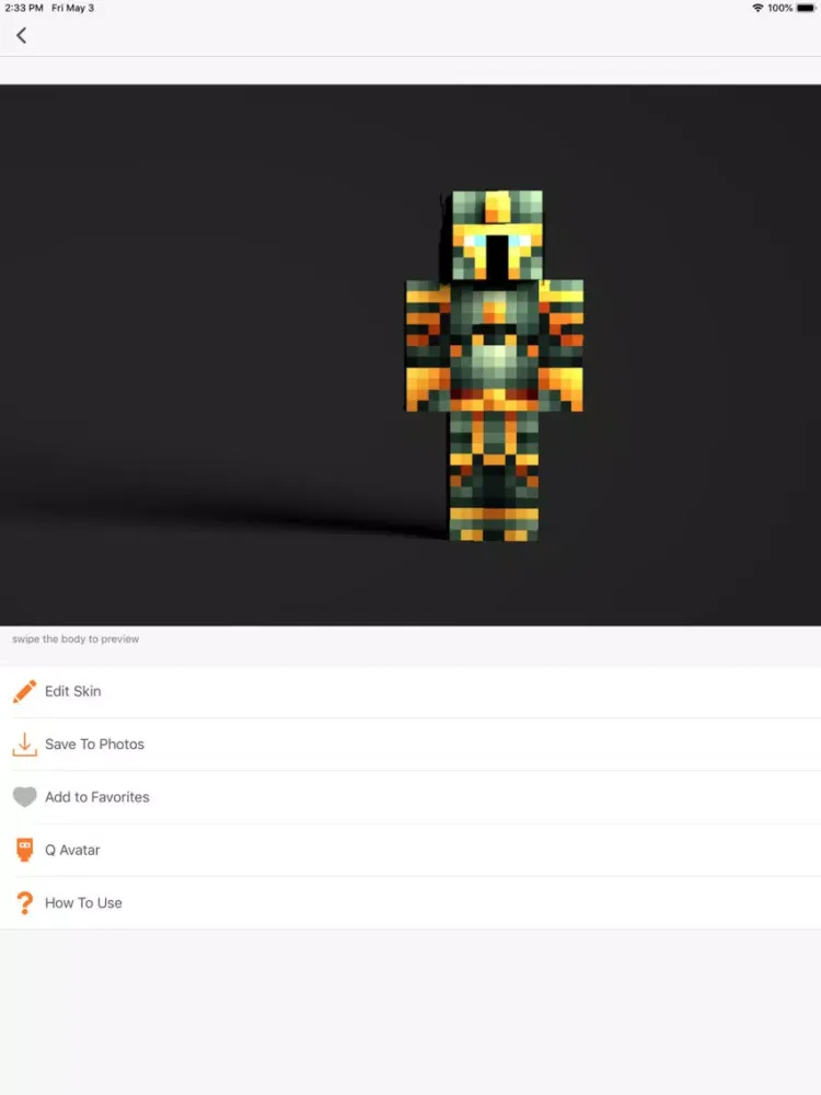 PE Skins - Skin for Minecraft iPad 應用截圖