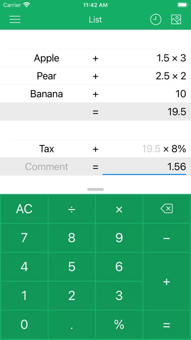 BCalc - a daily calculator Screenshots