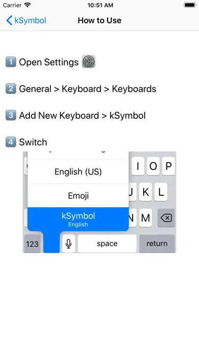 kSymbol - Symbol Keyboard應用截圖