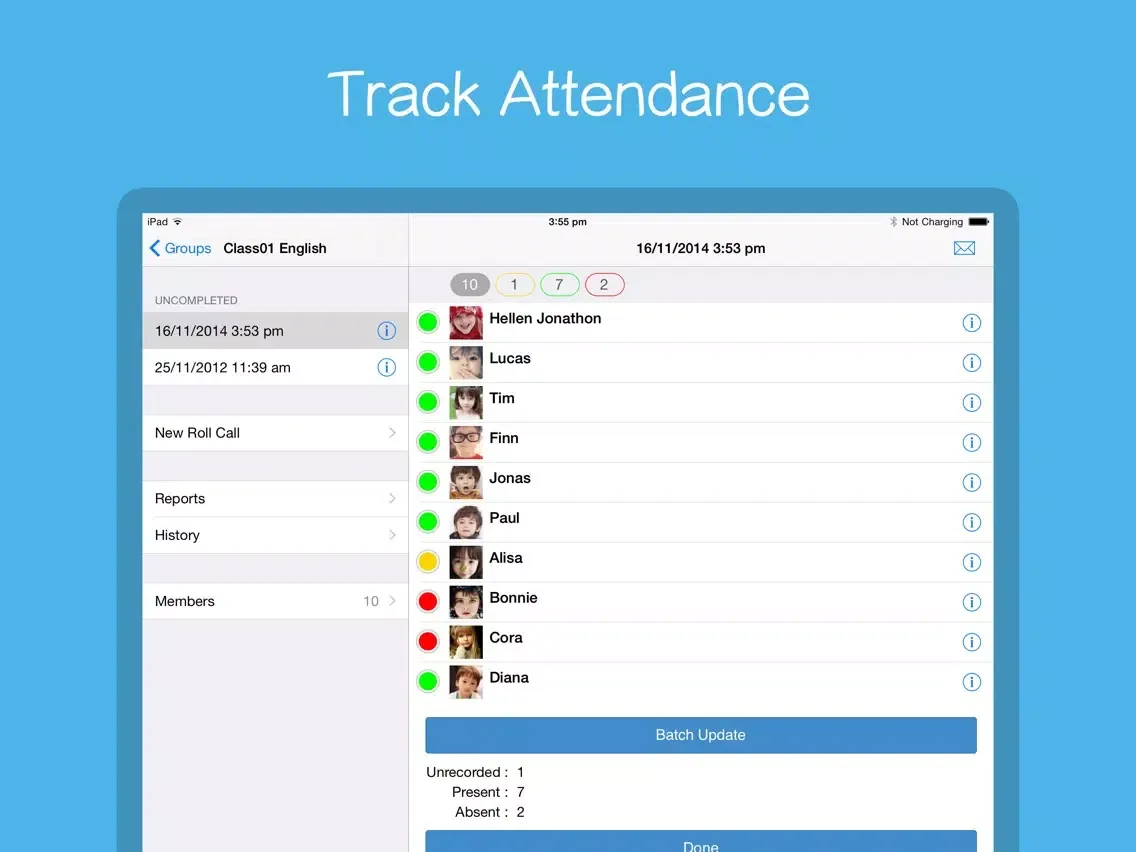 Roll Call + for iPad iPad  스크린샷