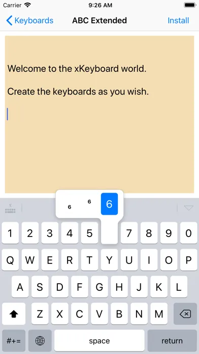 Captures d'écran de xKeyboard - Custom Keyboard