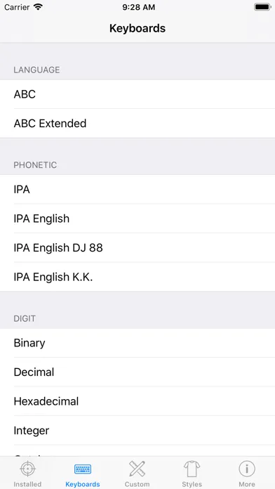 Captures d'écran de xKeyboard - Custom Keyboard