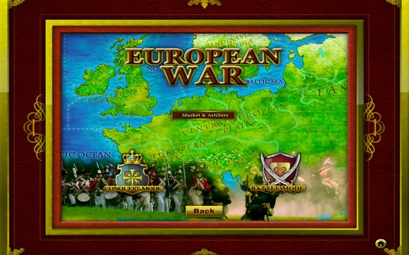 Capturas de tela do European War