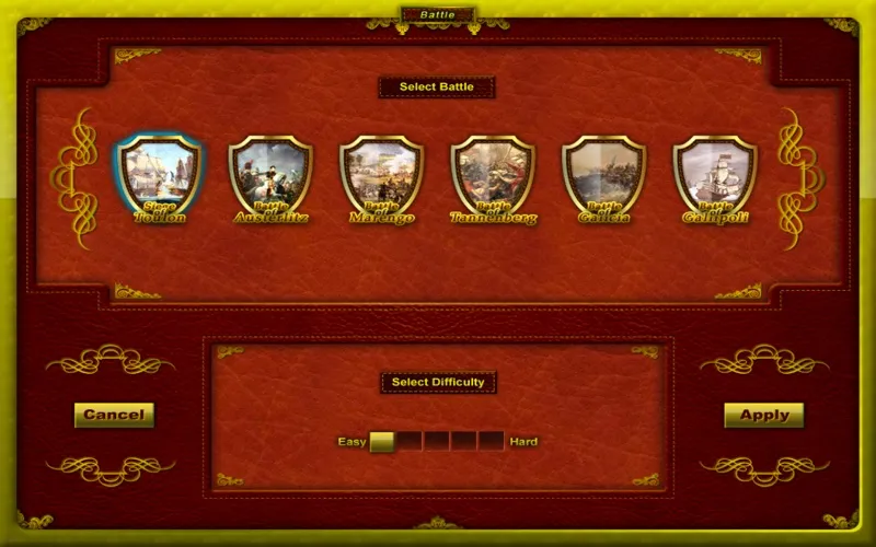 Capturas de tela do European War