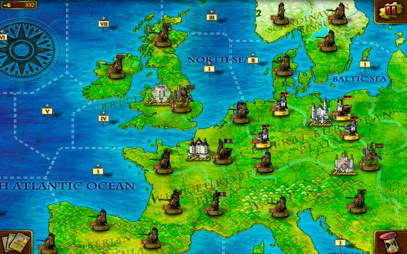 Capturas de tela do European War