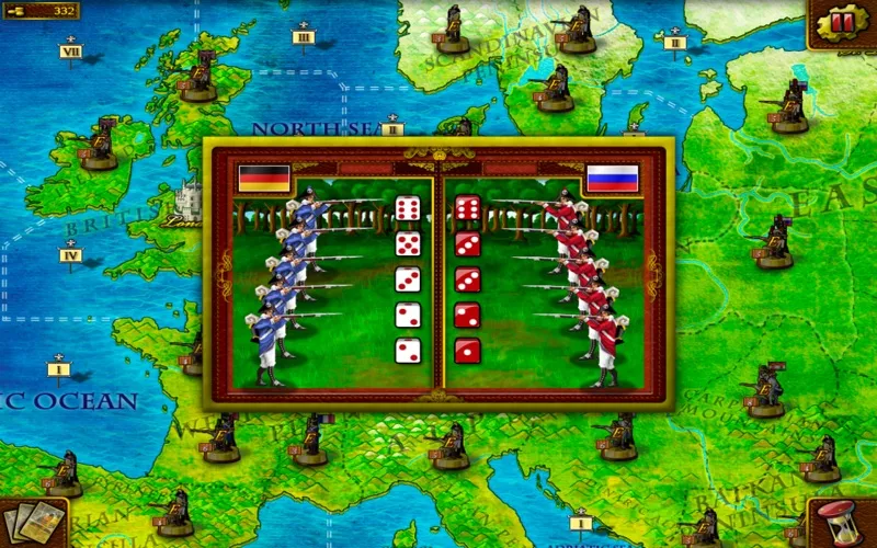 Capturas de tela do European War