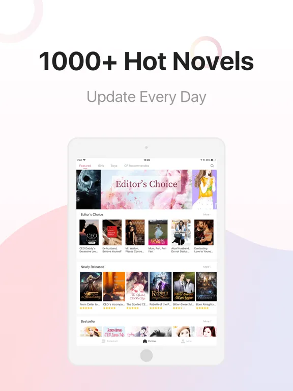 Скриншоты Novelful iPad 