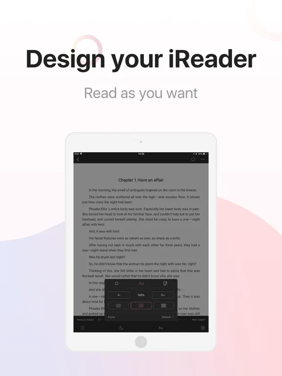 Скриншоты Novelful iPad 