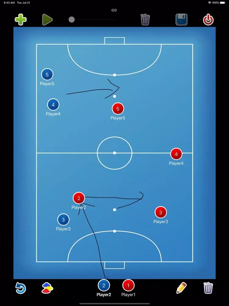 Coach tactic board Futsal足球教学 iPad  Screenshots
