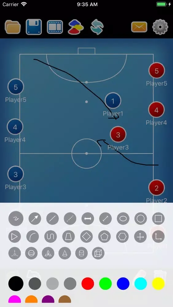 Coach tactic board Futsal足球教学 Screenshots