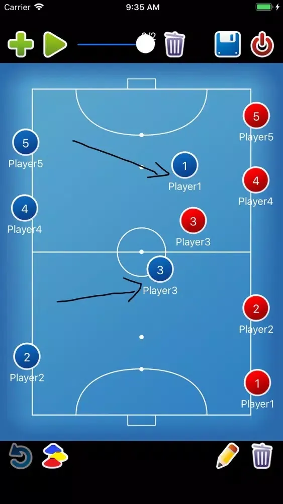 Coach tactic board Futsal足球教学 Screenshots