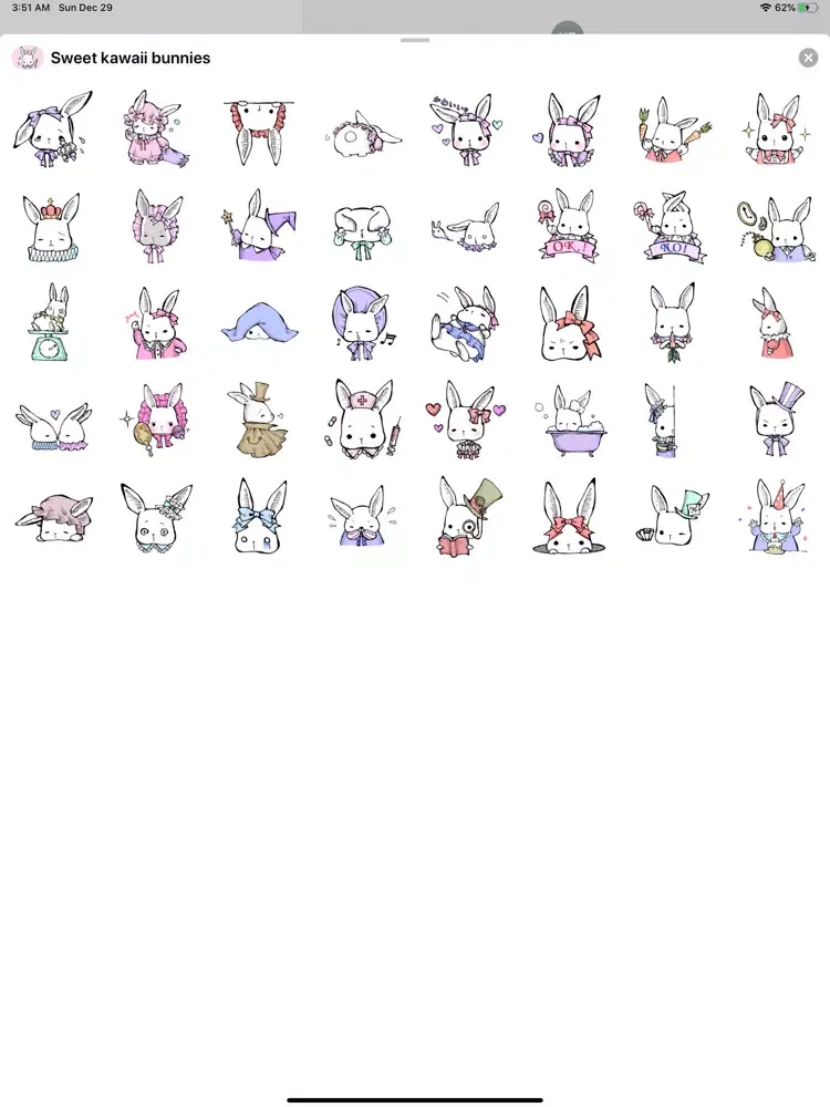 Capturas de pantalla de Sweet kawaii bunnies iPad 