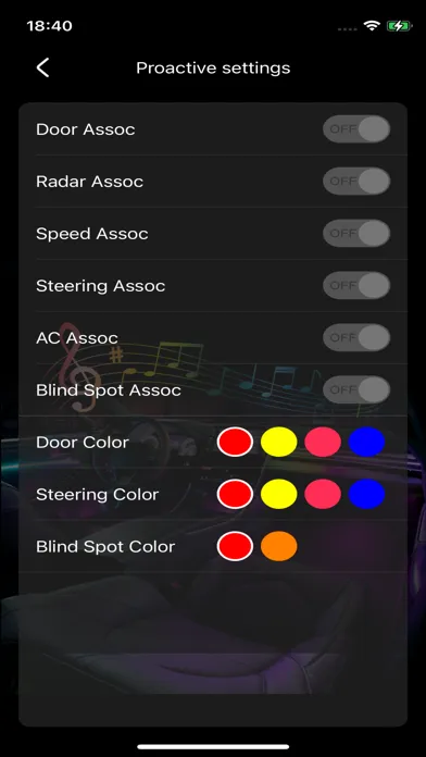Скриншоты car ambient light
