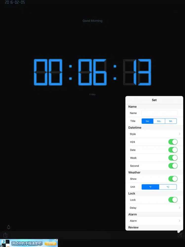 Captures d'écran de Hello Alarm Time Clock Sleep Music Free iPad 