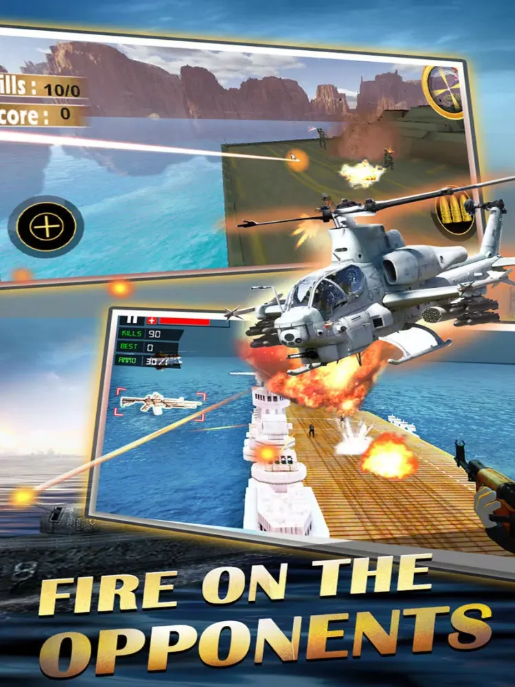 Capturas de tela do Sniper Gunship War 3D:Free airplane gun shooting games iPad 