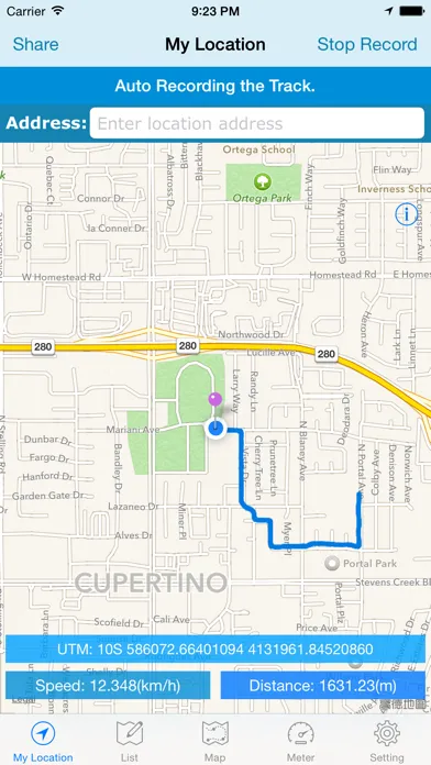 GPS Coordinate Recorder Screenshots