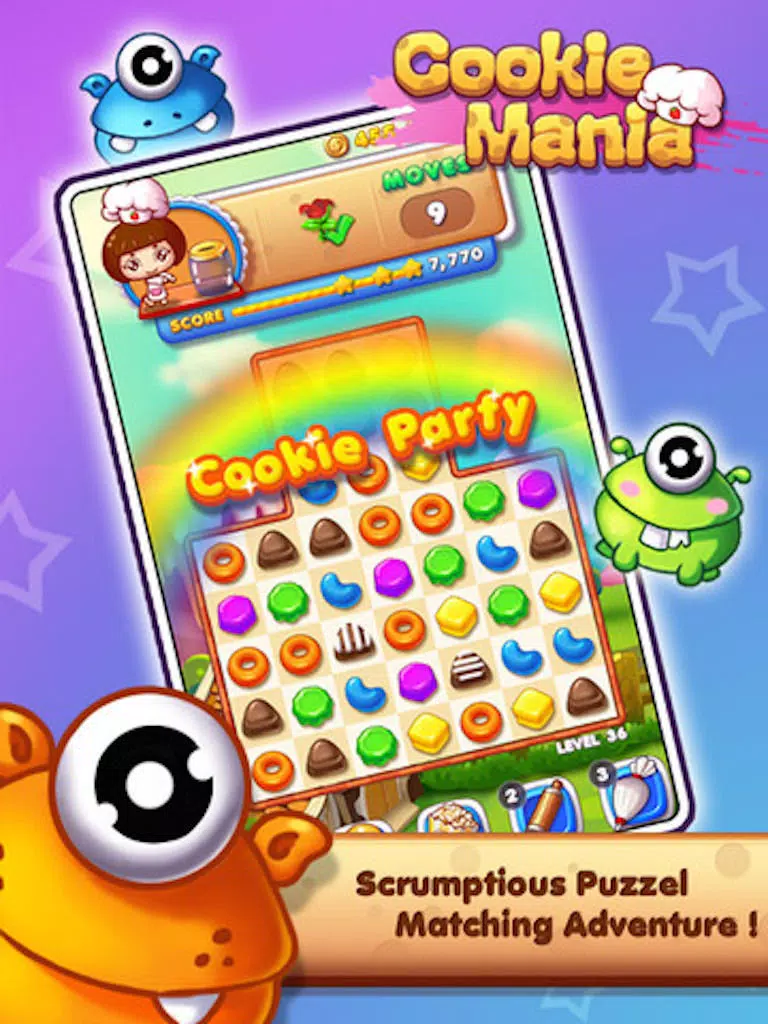 Ảnh chụp màn hình của Cookie Crush Mania - 3 match puzzle splash game iPad 