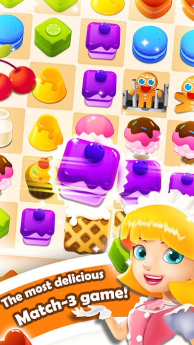 Cookie Chef - 3 match crush puzzle game应用截图