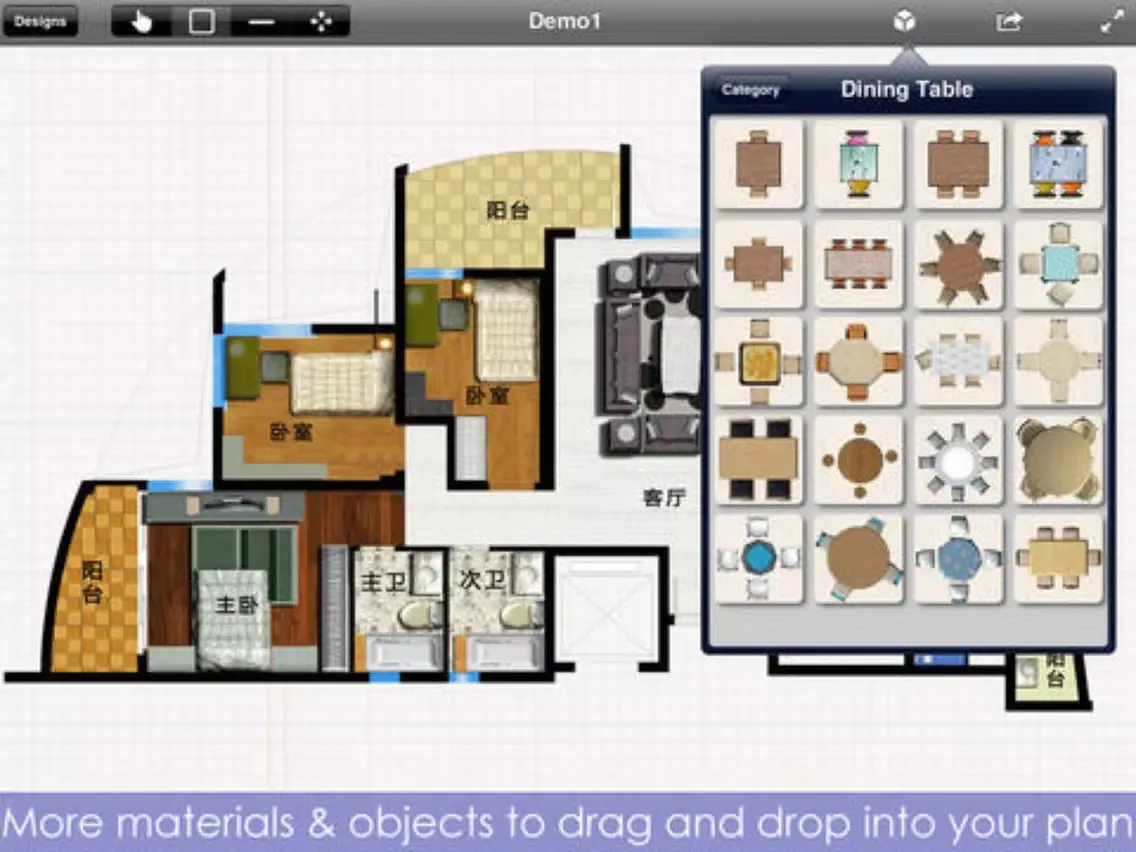 Interior Design - floor plans & decorating ideas iPad  Ekran Görüntüleri