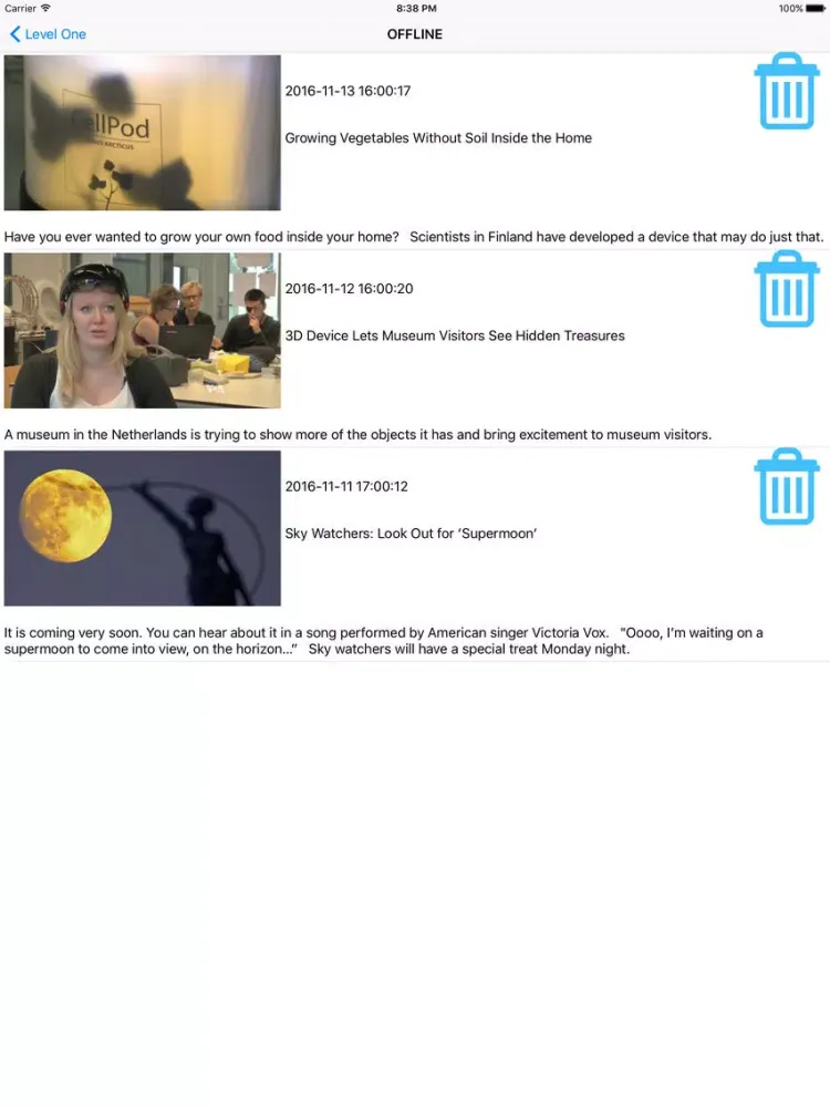 تصاویر VOA Learning English (Special English) iPad 