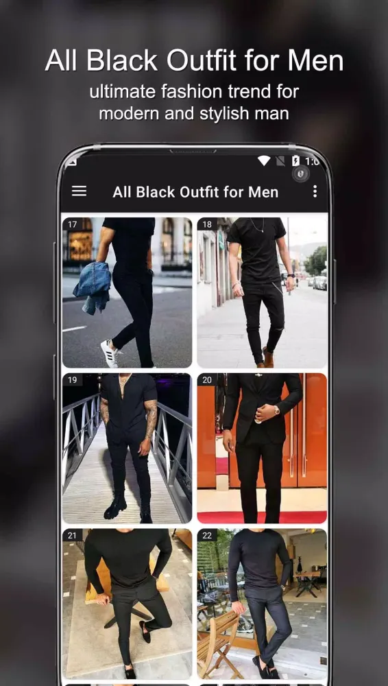 Black Outfit for Men Screenshots