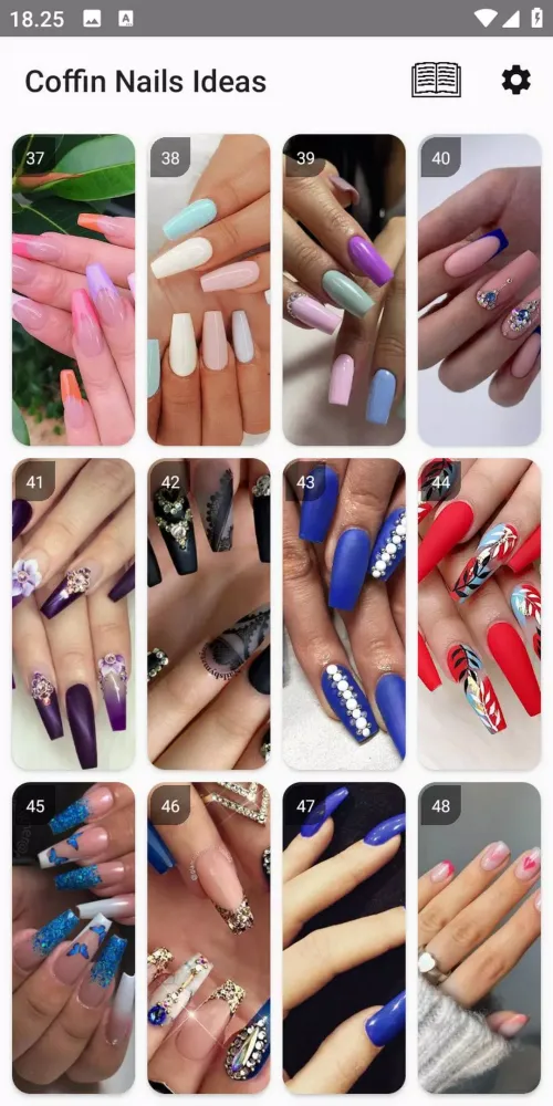 Tangkapan layar Coffin Nails - Nail Art