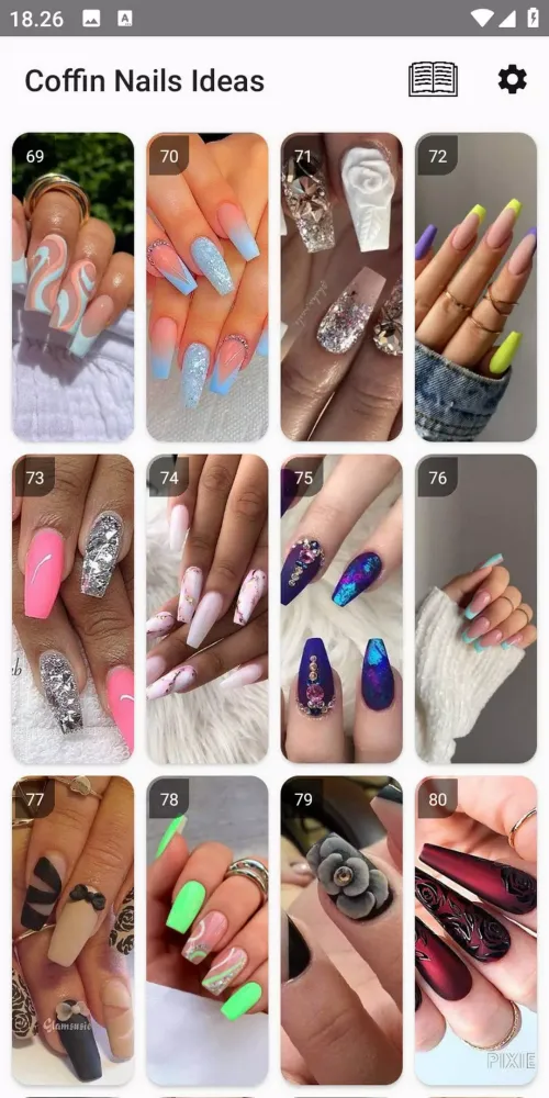 Tangkapan layar Coffin Nails - Nail Art