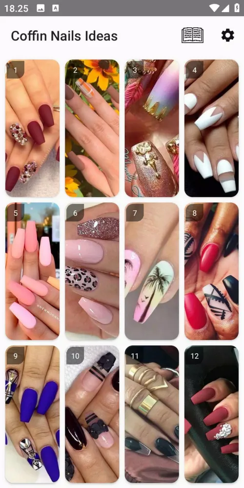 Tangkapan layar Coffin Nails - Nail Art