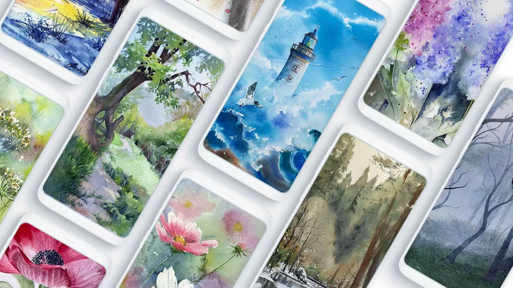 صور 150 Watercolor Art Paintings