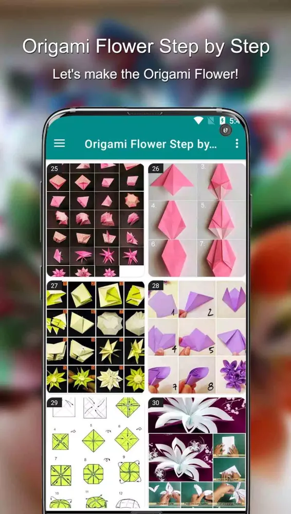 Origami Flower Step by Step Screenshots